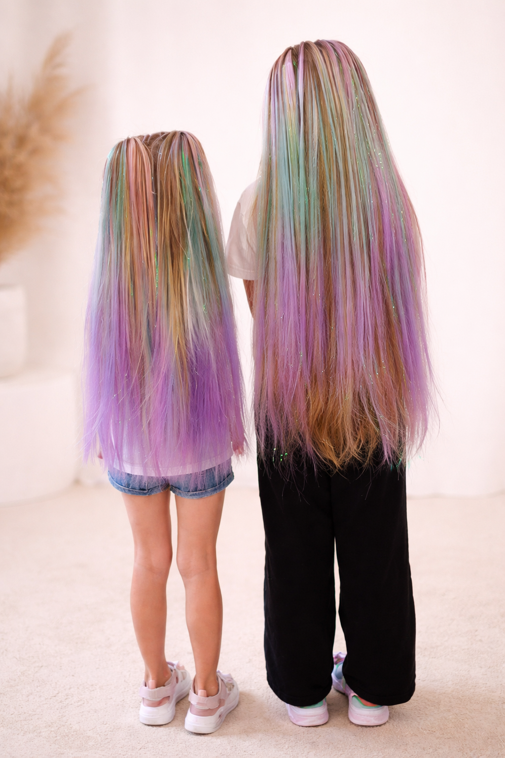 Coloured braids for kids